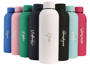 stainless steel water bottle engraved